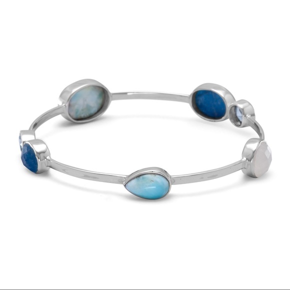 ✨ Stackable Multistone Bangle - Picture 2 of 3